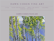 Tablet Screenshot of dawncohenfineart.com